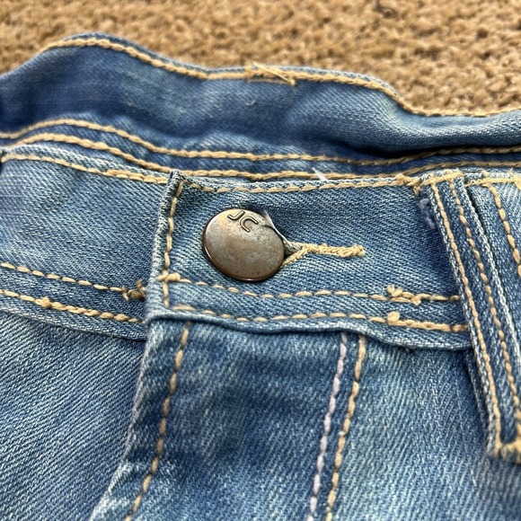 Vintage Joan‎ Craig Distressed Washed Blue Jeans Size 36x32 Embroidered Logo - Picture 10 of 12